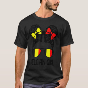 Camiseta Belga Menina Mensagem Cabelo Bélgica Orgulho Patri