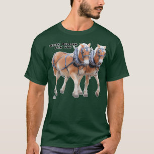 Camiseta Belga Projeto de Equipe de Cavalo em Harness