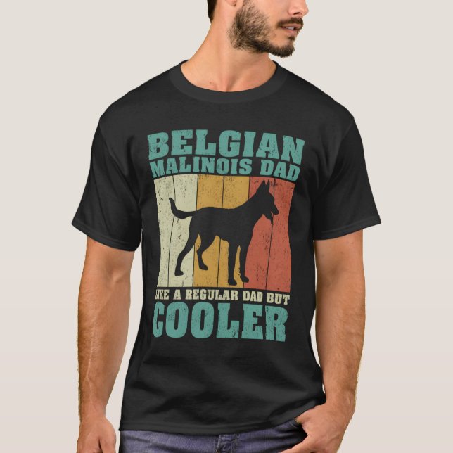 Camiseta Belgian Malinois Dad Like A Regular Dad Father'S D (Frente)