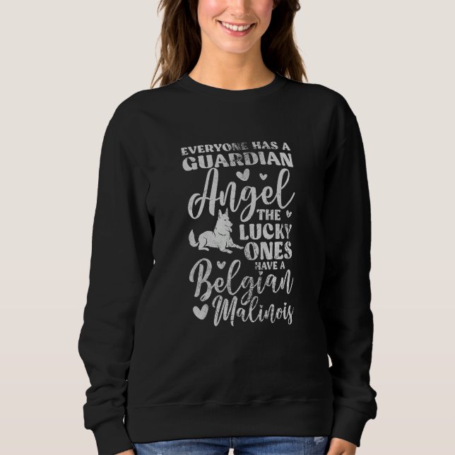 Camiseta Belgian Malinois Everyone Has A Guardian Angel Dis (Frente)