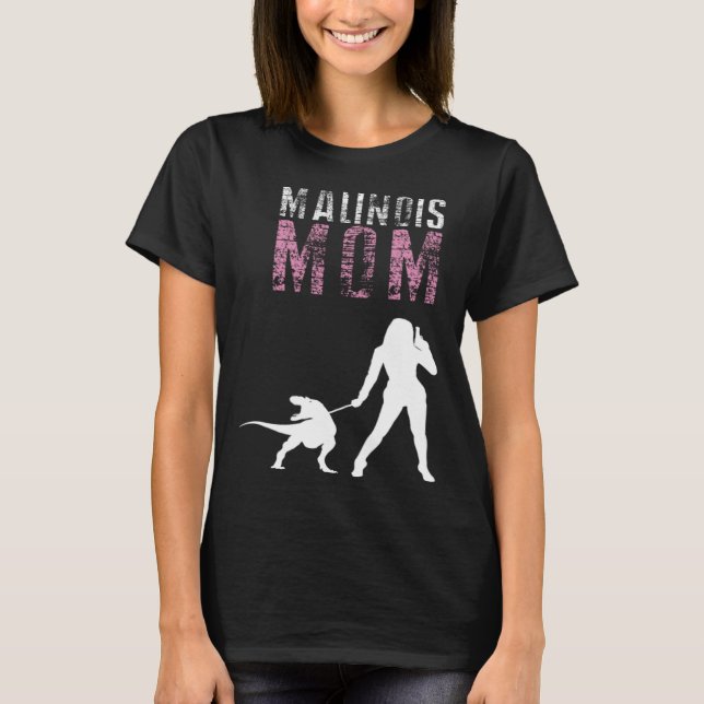 Camiseta Belgian Malinois Mom (Frente)