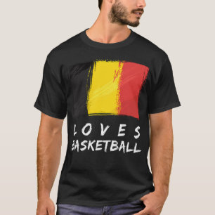 Camiseta Bélgica ama basquete