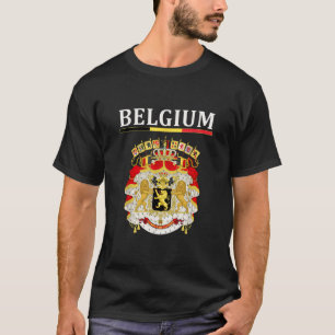 Camiseta Bélgica Bandeira Belga Excelente Emblem Tee