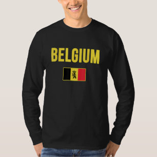 Camiseta Bélgica Bandeira Souvenir Bélgica