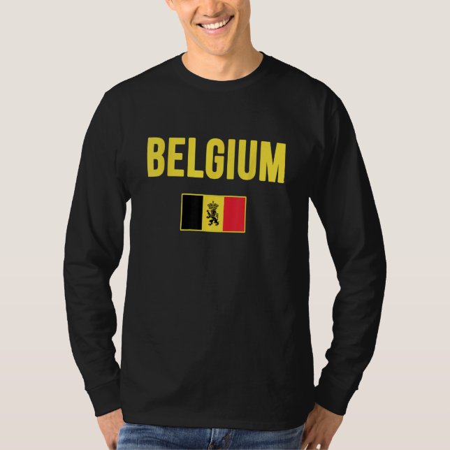 Camiseta Bélgica Bandeira Souvenir Bélgica (Frente)