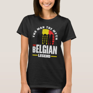 Camiseta Bélgica Bélgica Bandeira Mãe
