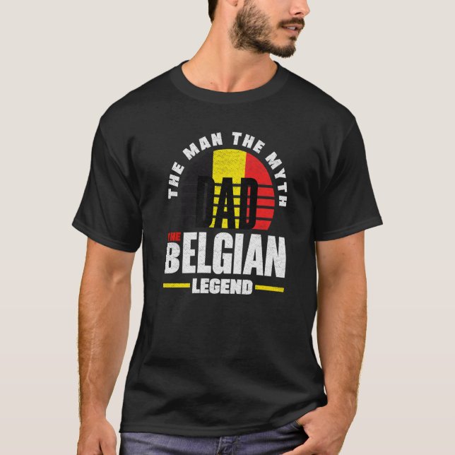 Camiseta Bélgica Bélgica Bélgica Bandeira Padre (Frente)