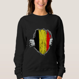 Camiseta Bélgica Chest Belga Flag Belgique Pride