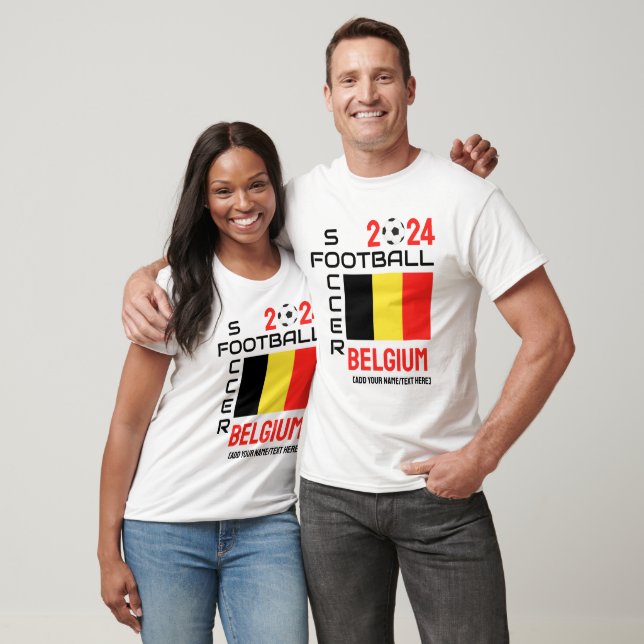 Camiseta BÉLGICA Futebol de 2024 QUALQUER ANO (Unissex)