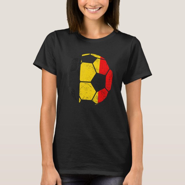 Camiseta Bélgica Futebol mundial futebol belga Fan Country (Frente)