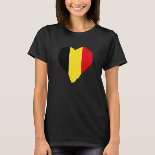 Camiseta Bélgica Heart Belga Flag Belgique Belgie Belga