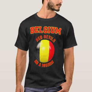 Camiseta Bélgica Slogan para adeptos do futebol belga