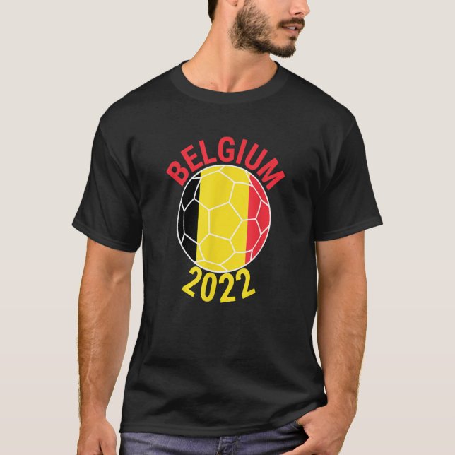 Camiseta Belgium 2022 Football Supporter Championship Socce (Frente)