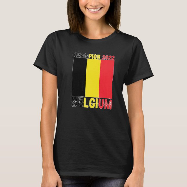 Camiseta Belgium Champion Belgium Soccer Fan  2022 (Frente)