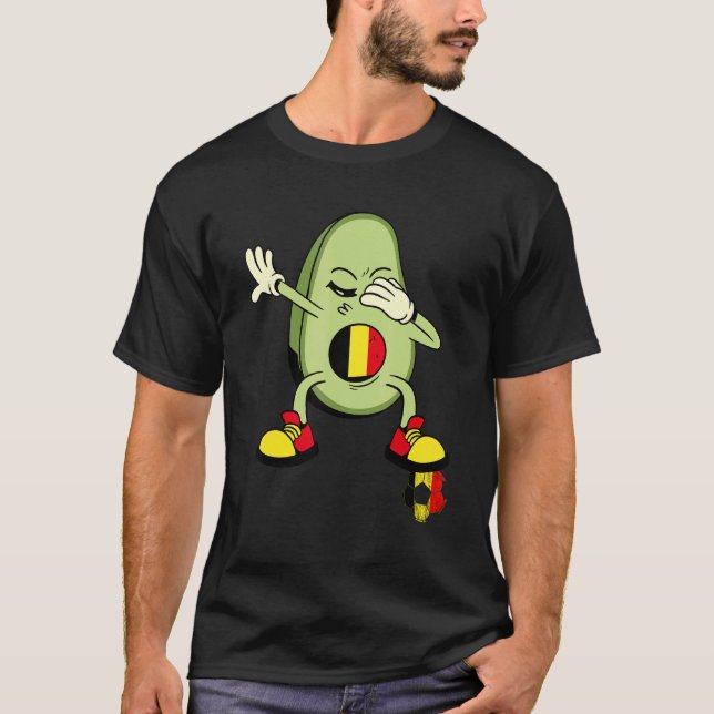Camiseta Belgium Dabbing Potato Belgian Soccer Player Belgi (Frente)