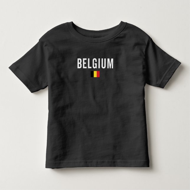 Camiseta Belgium Flag - Patriotic Flag (Frente)
