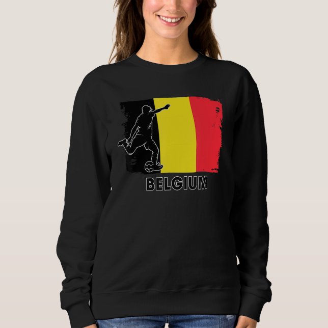 Camiseta Belgium Soccer Fan  2022 National Football Team Fl (Frente)