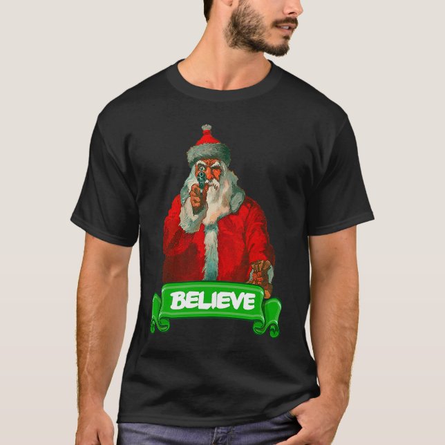 Camiseta Believe In Santa Christmas (Frente)