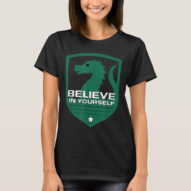 Camiseta Believe In Yourself Funny Motivational Loch Ness M (Frente)