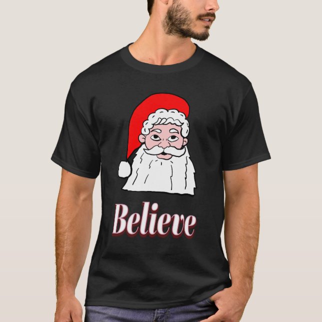 Camiseta Believe Santa (Frente)