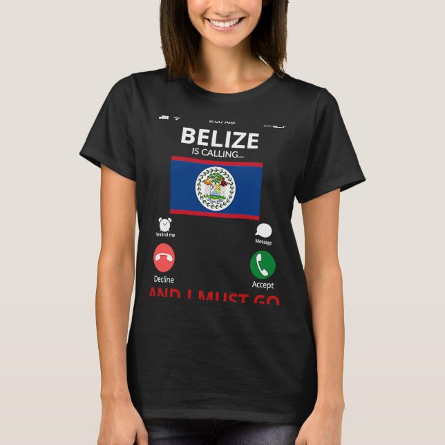 Camiseta Belize Está Chamando (Frente)