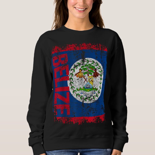Camiseta BELIZE Flag Vintage - BELIZE (Frente)