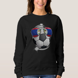 Camiseta Belize Futebol Fan Sunglass Soccer Belizer