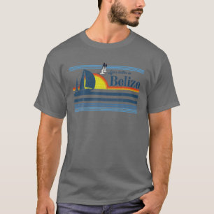 Camiseta Belize Gift Beach Retro Vintage 70S 80S Sunset Sai