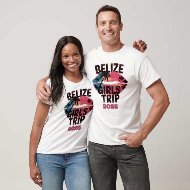 Camiseta Belize Girls Trip Adventure Tropical (Unissex)
