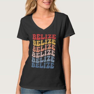 Camiseta Belize Groovy Retro Belizenho