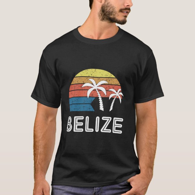 Camiseta Belize Para Férias Do Belize (Frente)