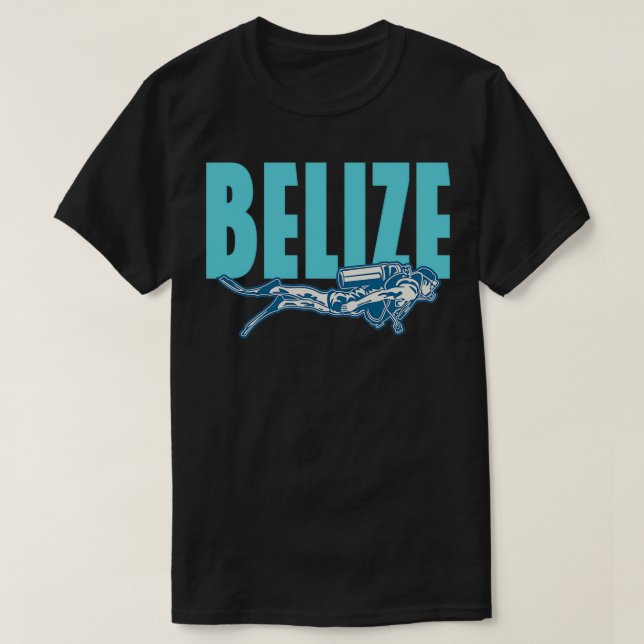 Camiseta Belize Scuba Diving (Frente do Design)