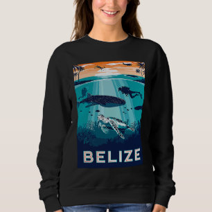 Camiseta Belize Snorkeling Whale Shark Sea Turtle Caribe