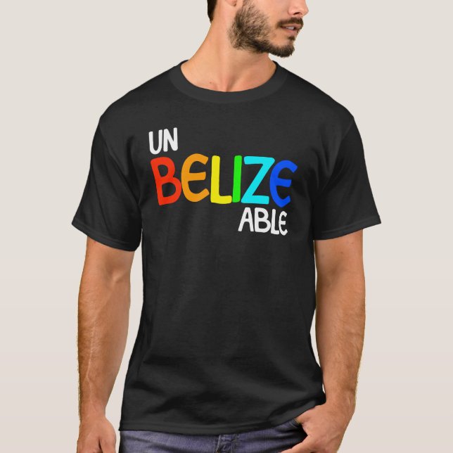 Camiseta BelizeAble Belize Férias Inacreditável Belize (Frente)