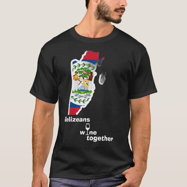 Camiseta Belizeans Wine Together Shirt (Frente)