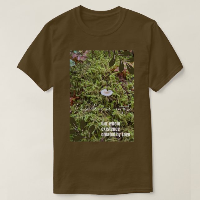 Camiseta Belknap Mushroom com citação (Frente do Design)