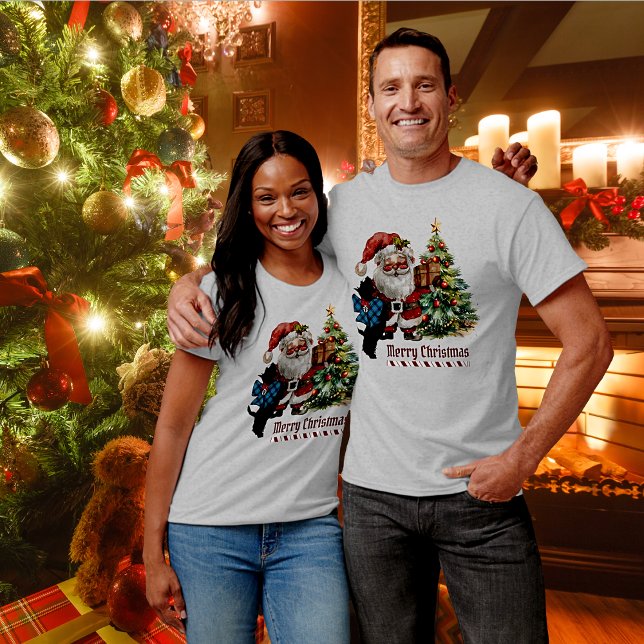 Camiseta Bell Scottie Dog Christmas Personalizado (Criador carregado)