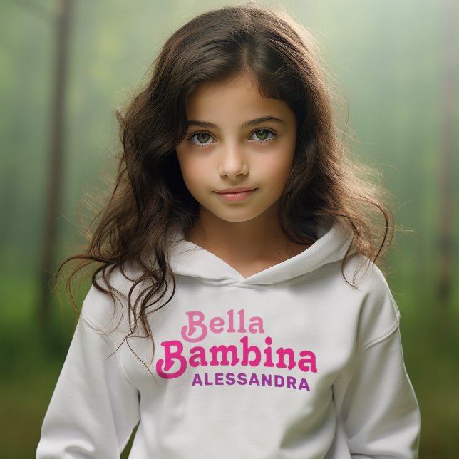 Camiseta Bella Bambina Cute Italiana Raparigas design (Criador carregado)