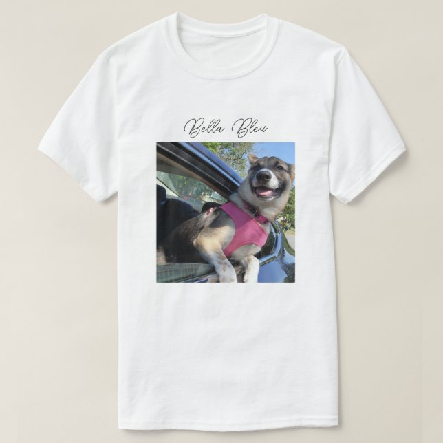 Camiseta Bella Bleu ou Foto Personalizada (Frente do Design)