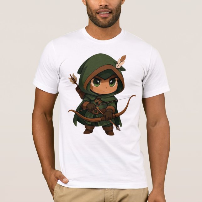 Camiseta Bella+Canvas Caçador Fofo (Frente)