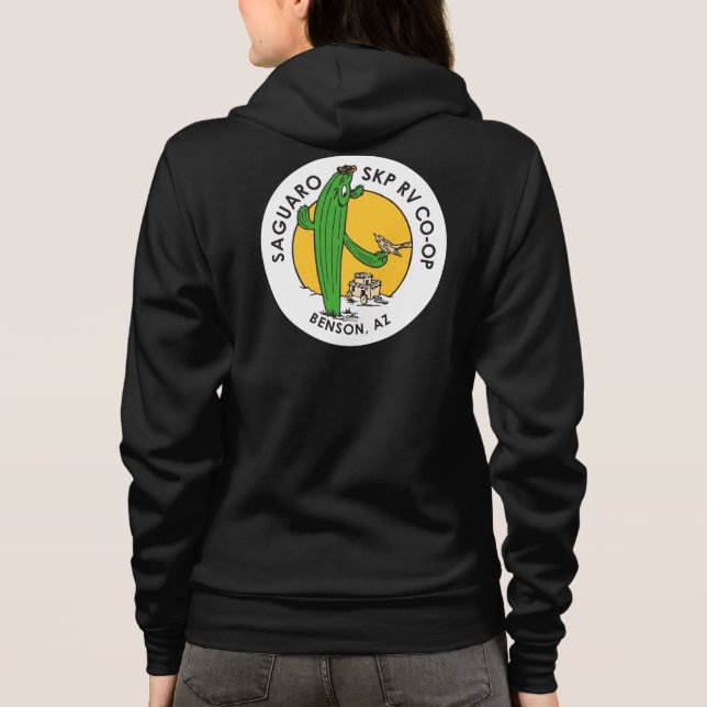 Camiseta Bella+Canvas-Cheio-Zip Hoodie (Verso)