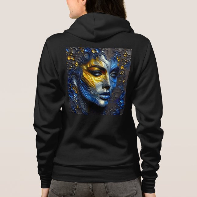 Camiseta Bella+Canvas Cheio-Zip Sweatshirts com trabalho de (Verso)