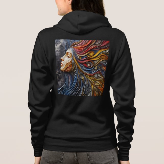 Camiseta Bella+Canvas Cheio-Zip Sweatshirts com trabalho de (Verso)