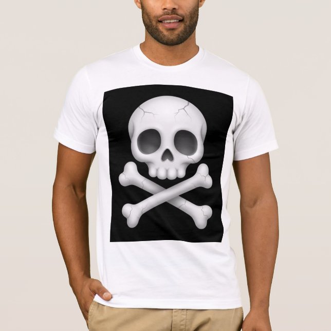 Camiseta Bella+Canvas Crânio Polido (Frente)