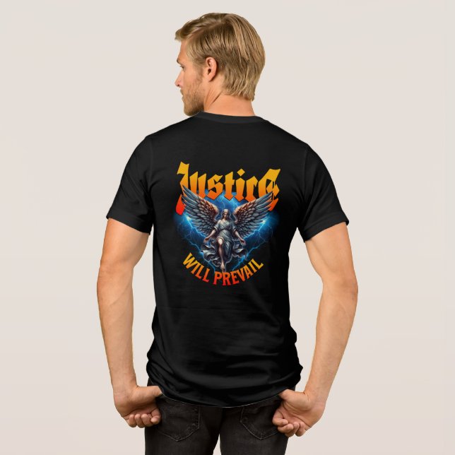 Camiseta Bella+Canvas de três blendas (Verso completo)