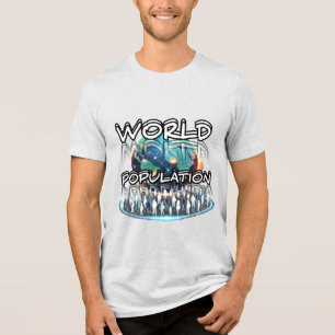 Camiseta Bella+Canvas em três blendas, triplo pret