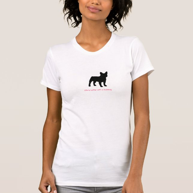 Camiseta Bella Canvas fina Jersey, pequena manga (Frente)