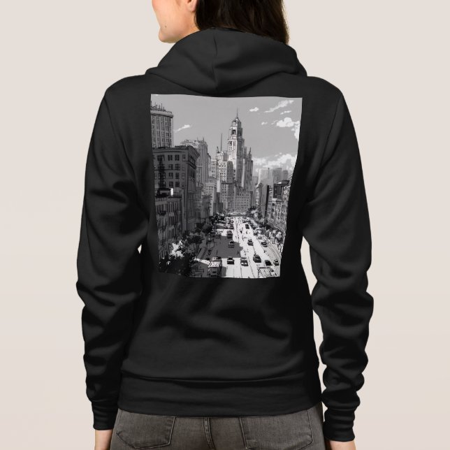 Camiseta Bella+Canvas Full-Zip Hoodie (Verso)