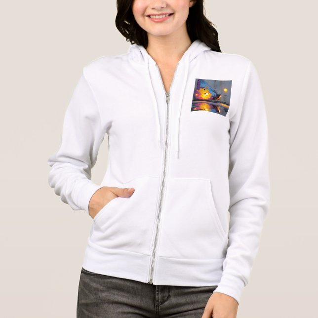 Camiseta Bella+Canvas Full-Zip Hoodie (Frente)