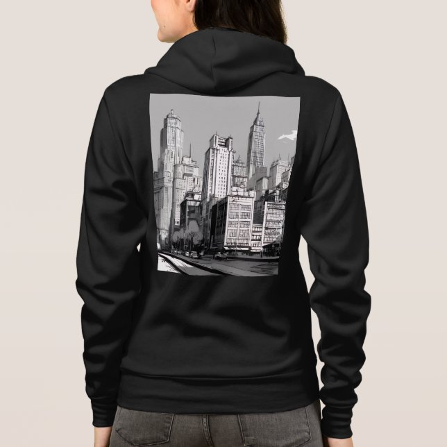 Camiseta Bella+Canvas Full-Zip Hoodie (Verso)